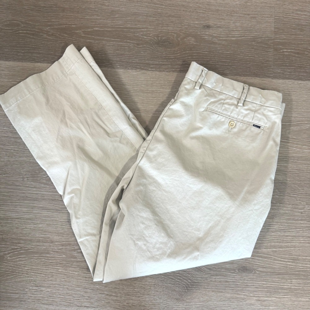 Polo Ralph Lauren Chino Pants Mens 38/29 Tan Stretch Classic Fit‎ Chinos